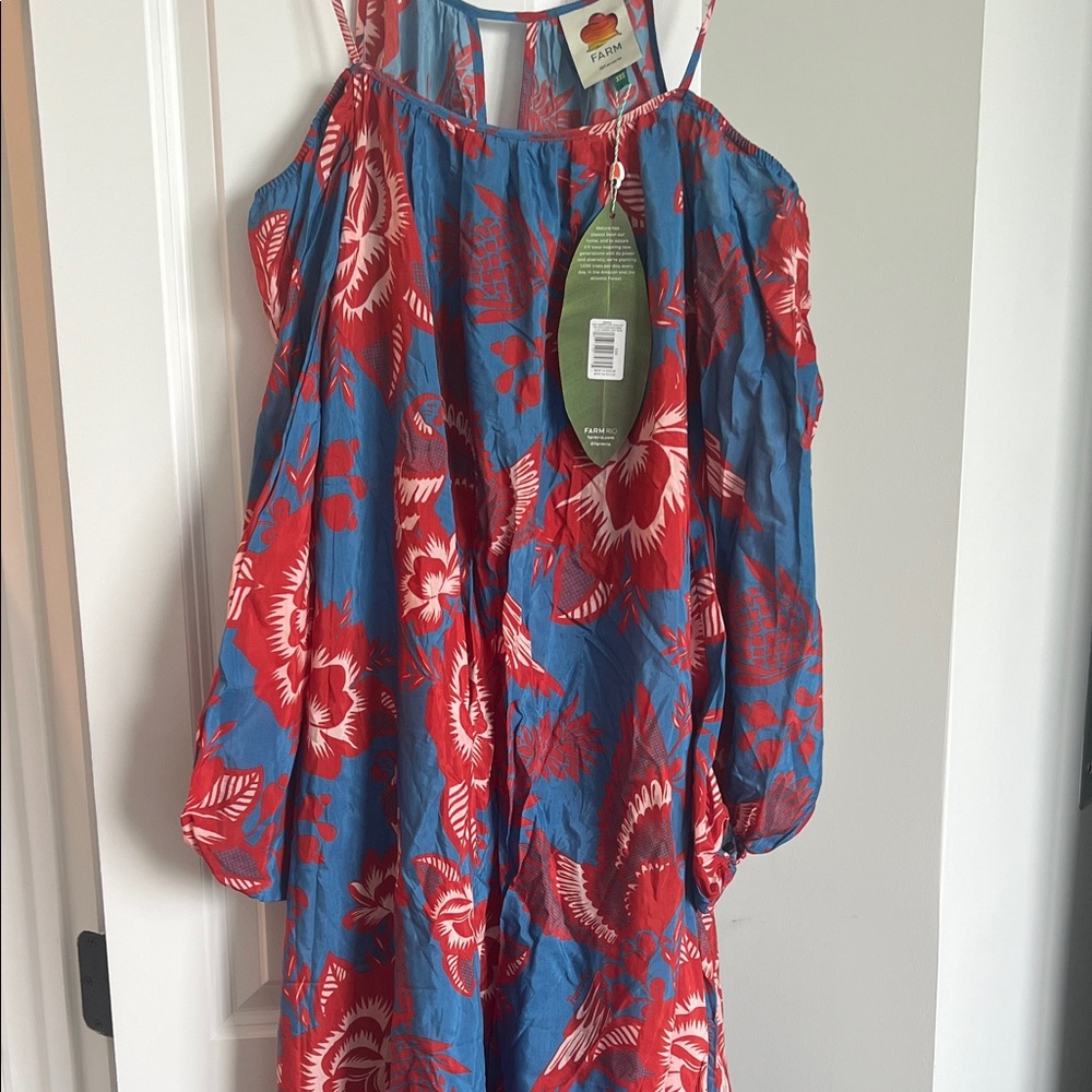 FARM Rio Vibrant Lace Garden Maxi Dress